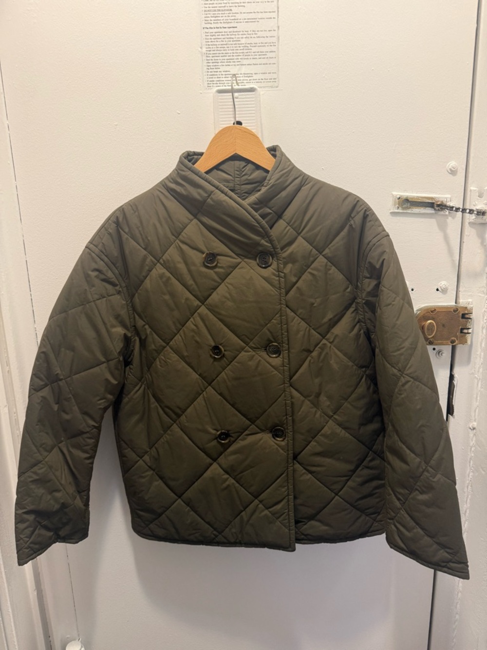 Arket Green Lightweight Puffer!